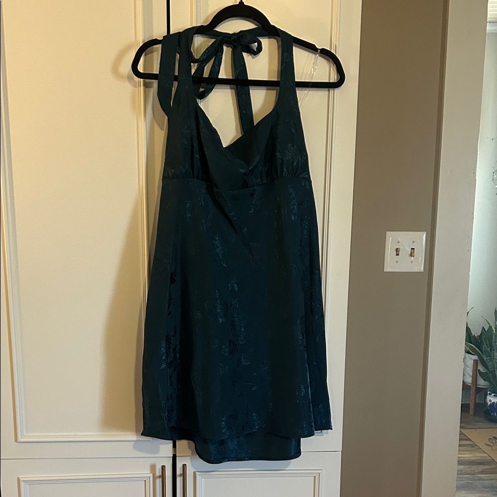 Wild Fable Teal Backless Dress